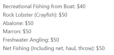 Western australia fishing license
